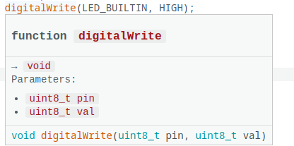 digitalWirite Parameter